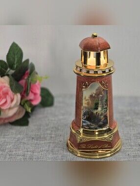 Vintage‎ Thomas Kinkade Porcelain Lighthouse "The Light Of Peace" 2004